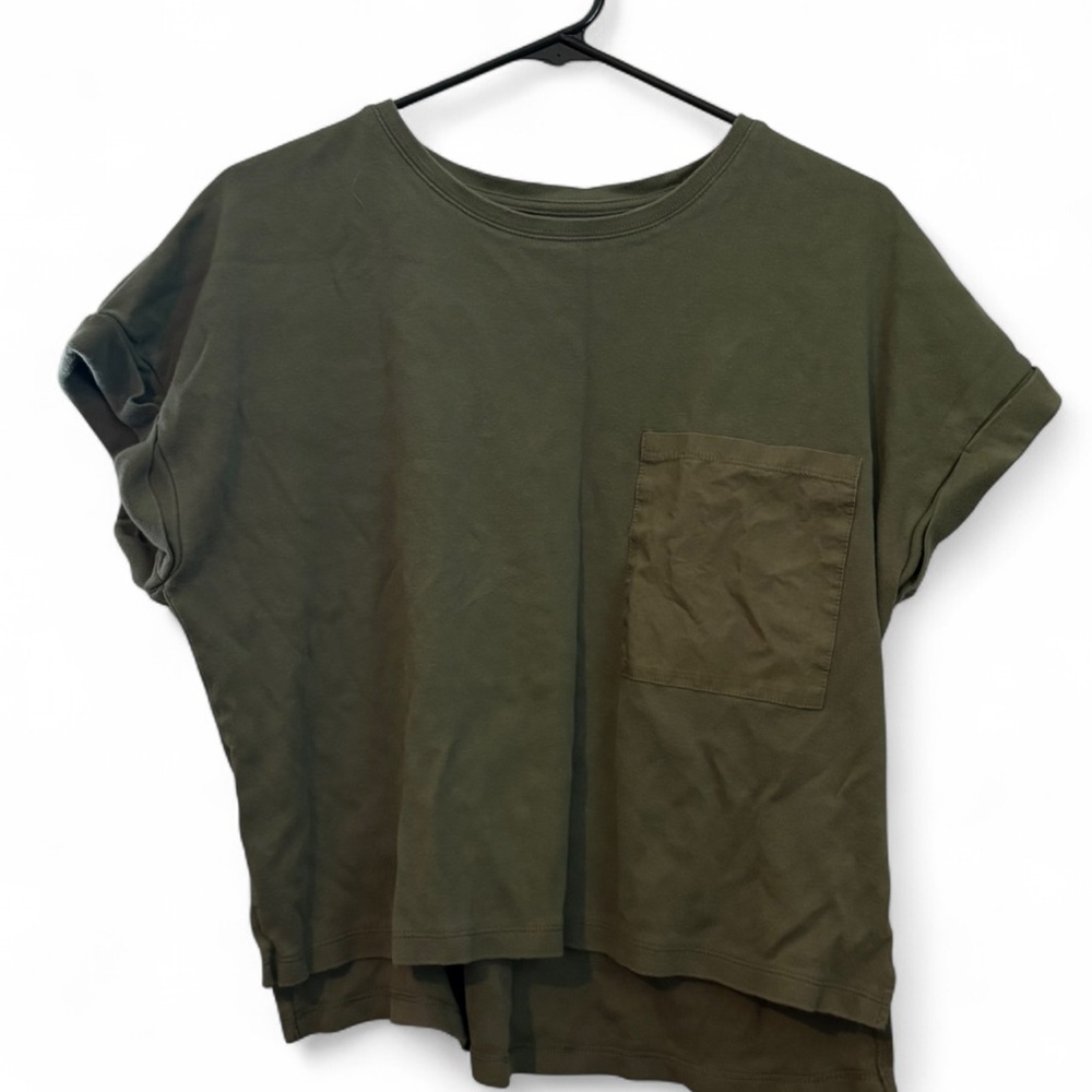 Avia Forest Green Tee with Front Pocket